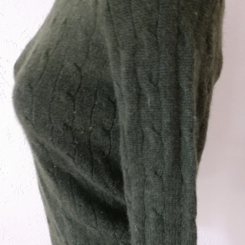 COMING CASHMERE Ralph Lauren BLACK LABEL Cable Knit Sweater NWOT - Picture 2 of 3